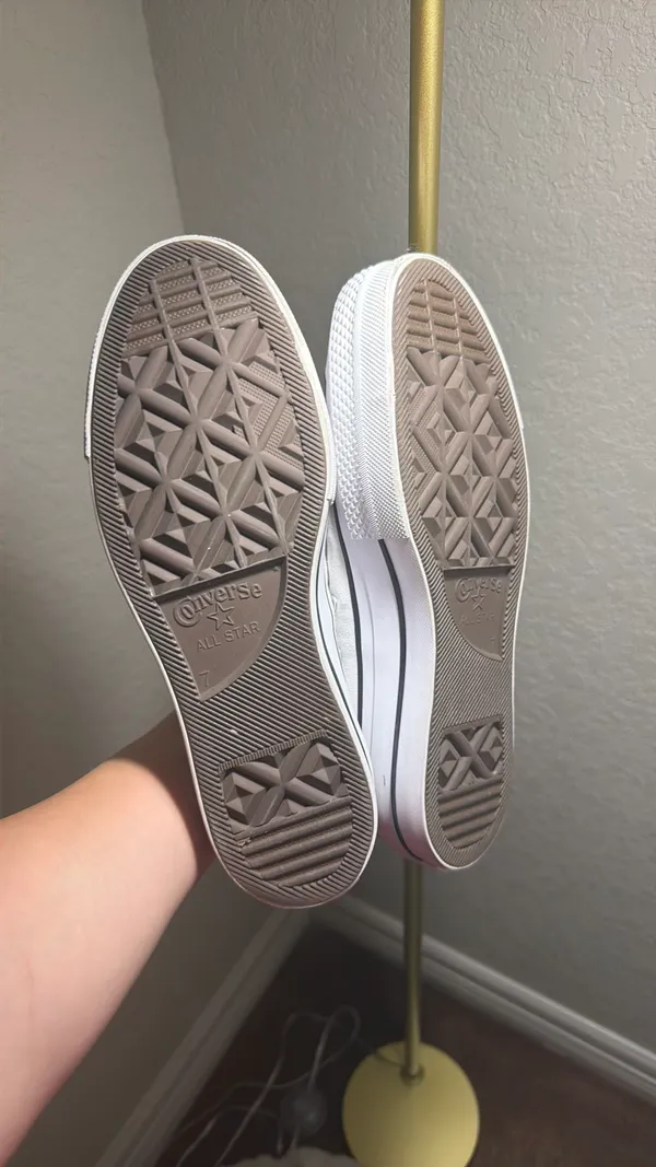 Low-Top Converse White Women’s All Star Sneakers - Image 2