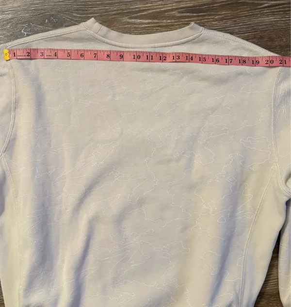100 Thieves Topographic Contour Map Fleece Crewneck Sweatshirt Medium - Image 7