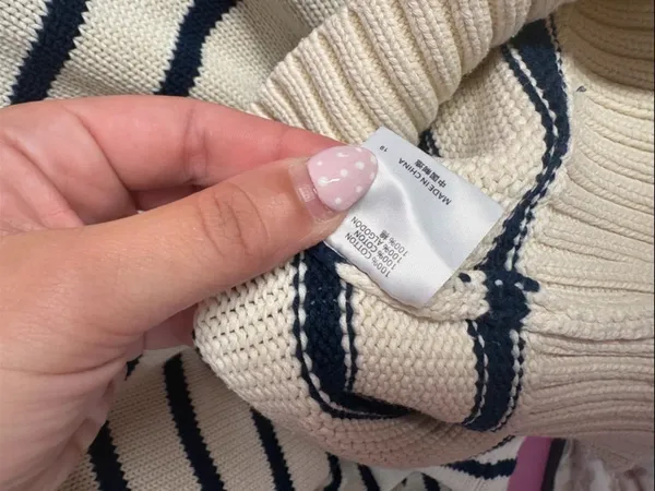Brandy Melville Brianna cotton stripe sweater s/m - Image 3