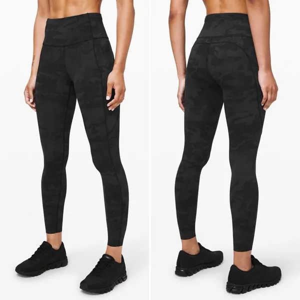 Lululemon Fast and Free Tight II 25" in Incognito Camo Multi Grey Size 4 - Image 2