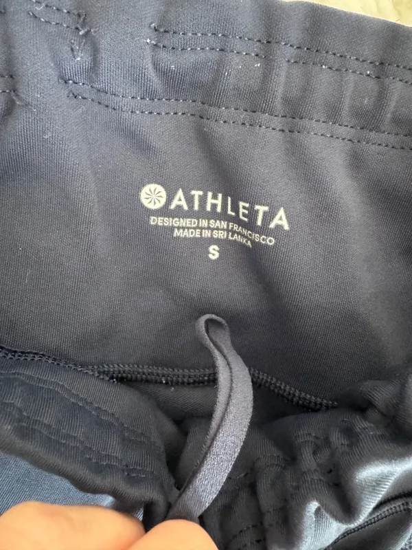 Athleta Navy High Rise Pocket Leggings Size Small - Image 4