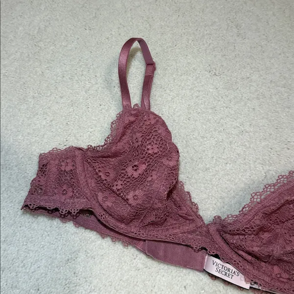 Victoria's Secret Lace Underwire Bralette - Dusty Rose - Image 4