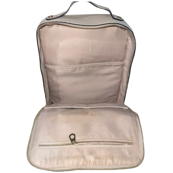 Calpak 15" Taupe Faux Leather Laptop Backpack Travel Carry on Luggage Handbags - Image 6