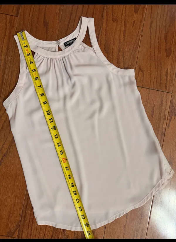 Express lite Pink tank top blouse- size XSmall - Image 7