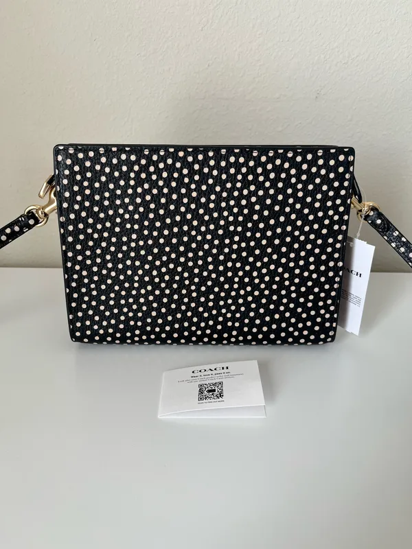 Coach Slim Crossbody Bag With Spot Print - Image 3
