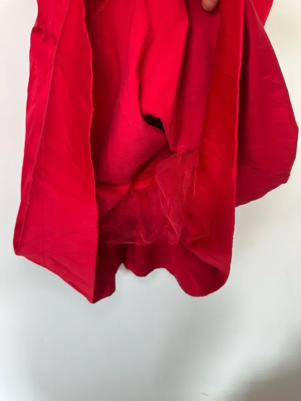 Ruby Rox Red Spaghetti Strap Ruched Empire Waist Mini Dress Size 3 - Image 3