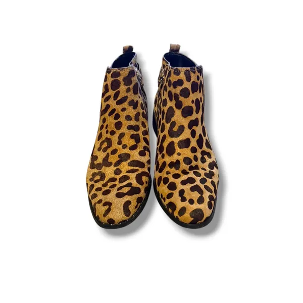 Steven by‎ Steve Madden Chavi-L Booties Womens 7 Leopard Calf Hair Ankle Boots - Image 2