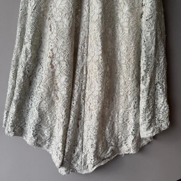 Aspeed Boho Moody Prom Lace Beaded Mermaid Gown Large Champagne‎ - Image 9