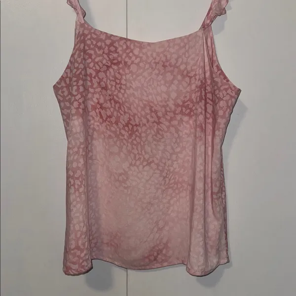 Mystree Tank Top Sleeveless Cami Ombre Pink Leopard Print Women’s L Large - Image 4