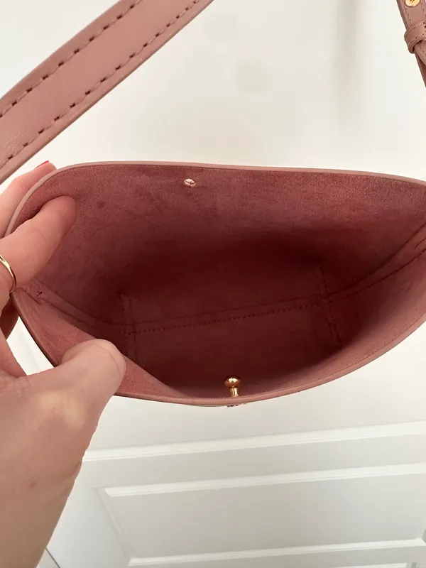 Samara Anthropologie Pink Vegan Leather Bag - Image 6