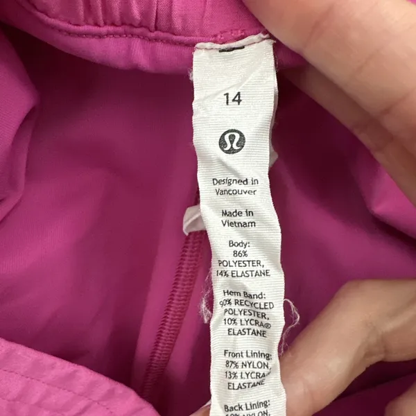Lululemon Hotty Hot Skirt Skort High Rise Sonic Pink Athletic Tennis Women's 14 - Image 7
