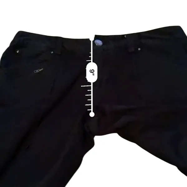 Express Flare‎ Leg Pants Womens 6 Black Mid Rise Seam Detail Trousers Capsule - Image 8