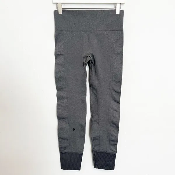 Lululemon Ebb To Street Leggings Size 6 Gray Seamless Medium Rise Pant Gorp‎ Gym - Image 9