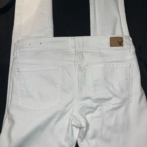 American Eagle Outfitters White Jegging Super Stretch Skinny Pant Women’s US 6 - Image 4