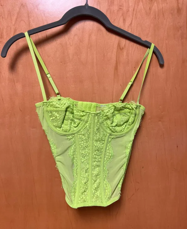Urban Outfitters Lime Green Small Out from Under Modern Love Corset - Image 2