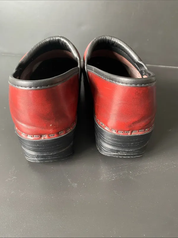 Dansko Professional Cordovan Cabrio Leather Work Clogs Size 38 / 7.5-8 - Image 3