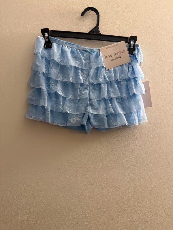 Lace shorts Blue Size L - Image 3