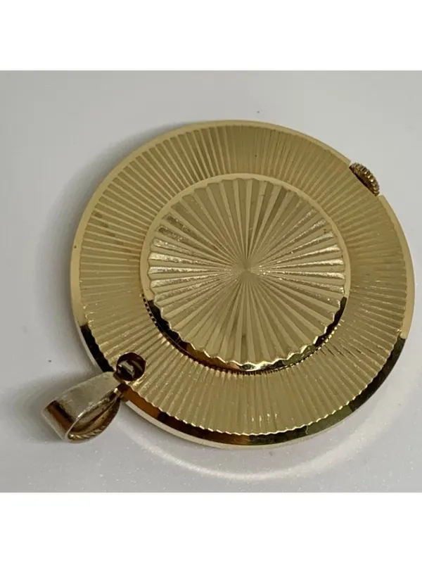 Vintage Caravelle by Bulova women Mechanical Pendant Watch gold tone 33mm works - Image 4