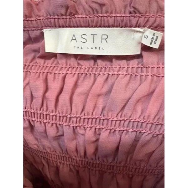 ASTR The Label Floral‎ Smocked Halter Top With Balloon Sleeves - Image 2