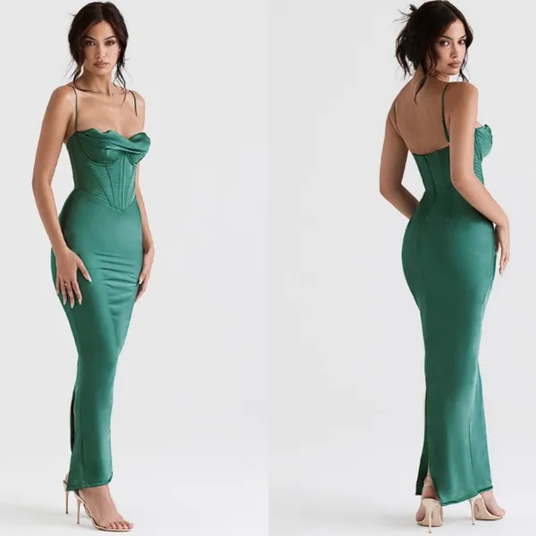 House of CB 'Charmaine' Forest Corset Maxi Dress NWOT size XS‎ - Image 3