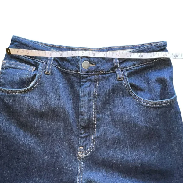 Zara‎ Womens The Marine Straight Wide Leg Jeans Medium Wash Denim Size 6 Boho - Image 4