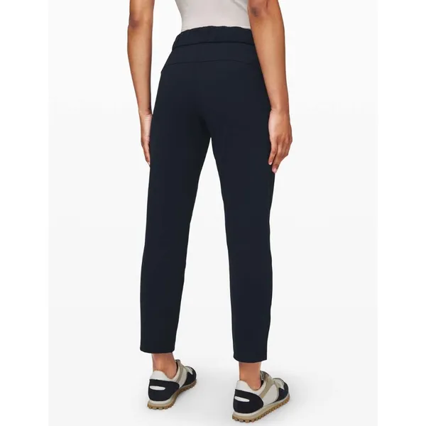 Lululemon On the Fly 7/8 Pant True Navy Luxtreme Drawstring Trousers Sz 4 - Image 2