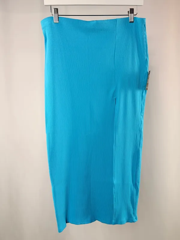 NWT‎ Lulu's Phenomenal Style Ribbed One Shoulder Two Piece Midi Dress in Blue XL - Image 10