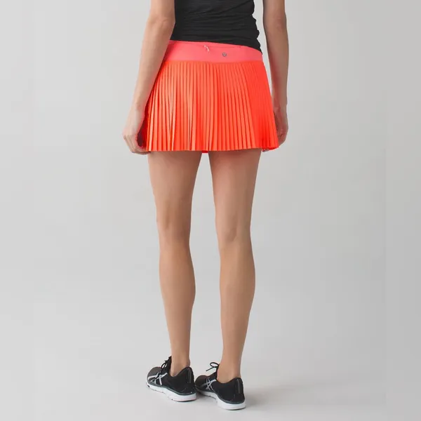 Lululemon Pleat To Street Skirt II- Grapefruit- Size 8 - Image 2