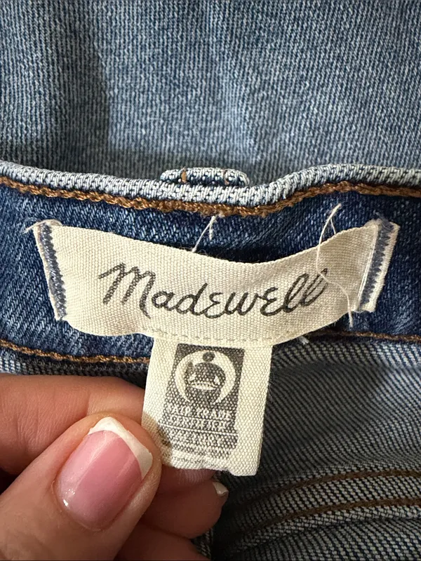 Madewell Slim Wide Leg Crop Jeans Size 28 - Image 8