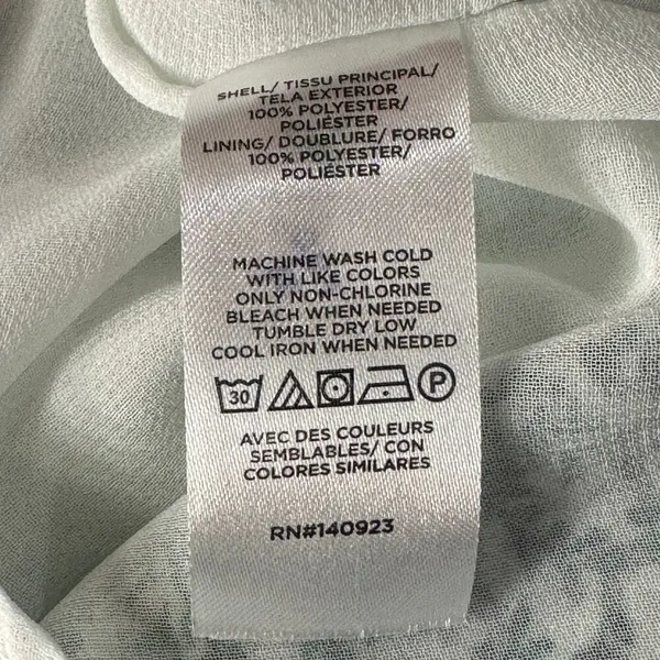 LOFT Outlet Medium Tank Top Sleeveless Racerback Lined Leaf Print V-Neck Multi - Image 8
