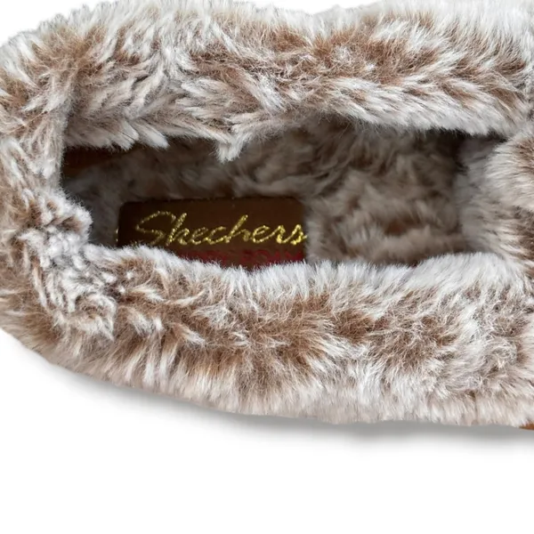 Skechers Cozy Campfire Chestnut Faux Fur Memory Foam Slippers Women 8 Rustic - Image 9