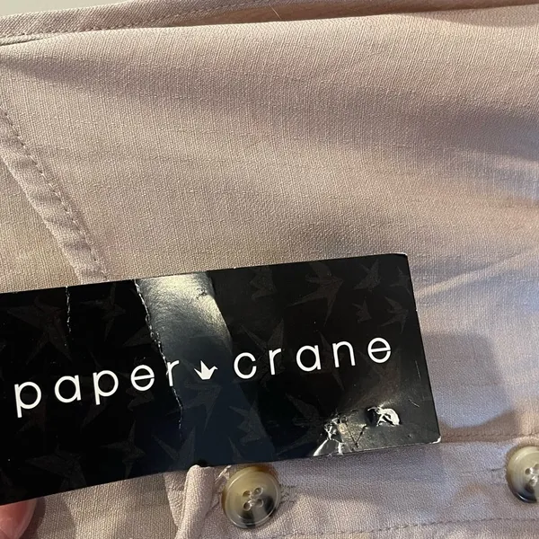 Taupe Button-Down Top - Image 3