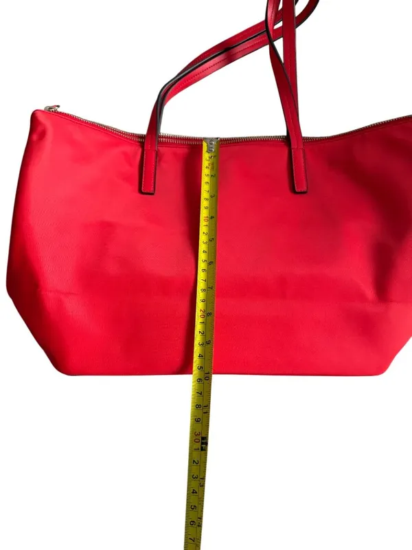 KATE SPADE Red Nylon Shoulder Tote Bag Womens - Image 4