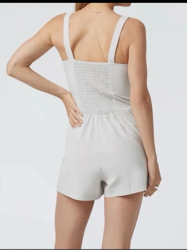 Vuori Villa Cami Romper Gray Size L - Image 2