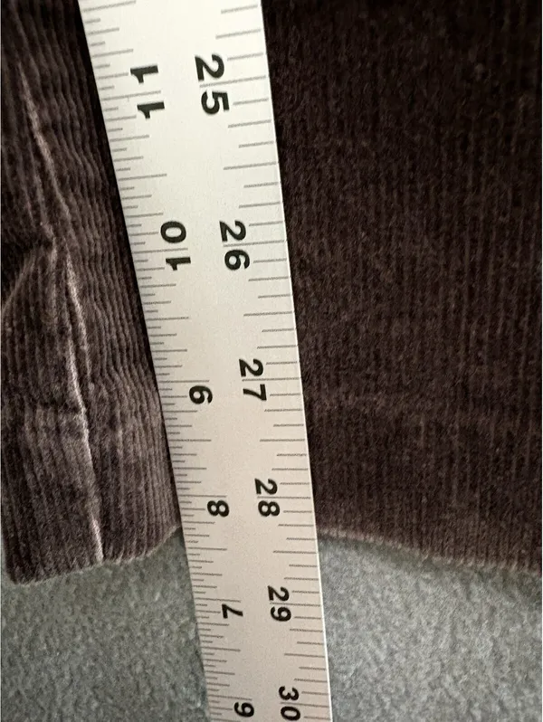 Stretchtech Women's Brown Corduroy Flared Pants Mid Rise Stretch Pockets - Image 5