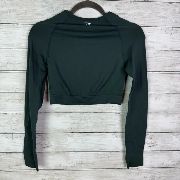 Gymshark Vital Long Sleeve Crop Top Size Medium - Image 5
