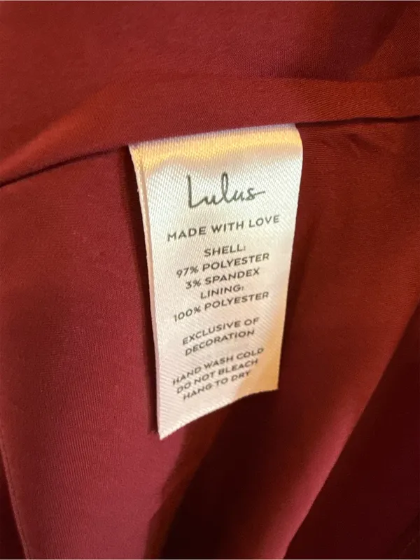 Lulu's Magenta Satin Rosette Halter Dress with Rosette - Image 5