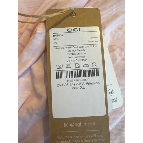 OGL Eco-SkinKiss Mid Rise Gathered Midi Skirt Pockets Primrose Pink XL - Image 7