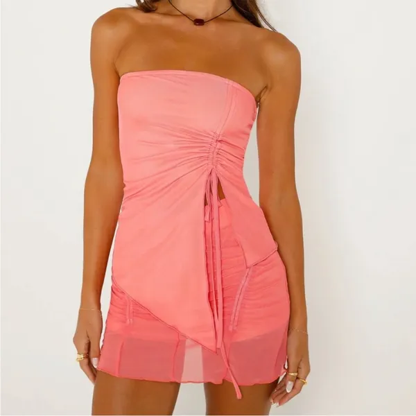 NWT Tiger mist esme skort in peach‎ size XXS - Image 2