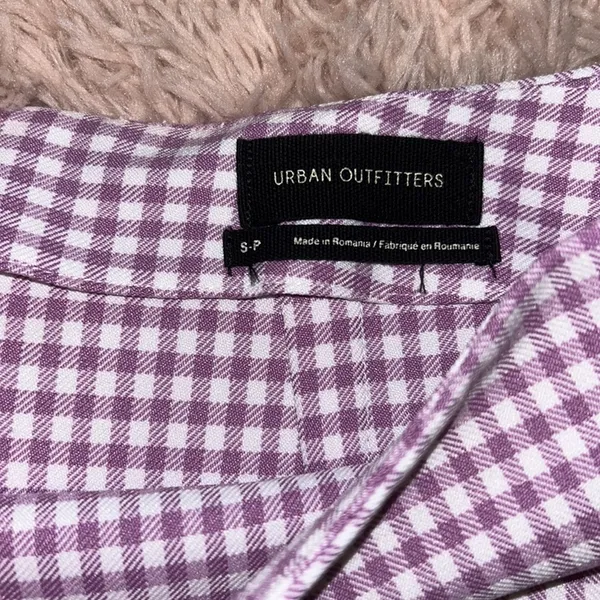 Purple Plaid Urban Outfitters Mini Skirt - Image 2