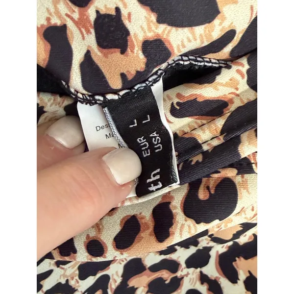 LouKeith‎ Leopard Print Women's Skort size large Black - Image 2