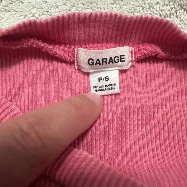 Garage Pink Side Scrunch Body con tank top mini dress // size small - Image 5