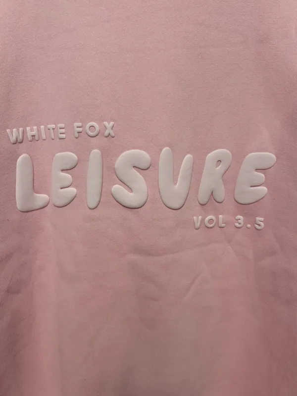 NWT White Fox Boutique Leisure Hoodie Sold Out Pink Posy Size M/L Oversized - Image 7