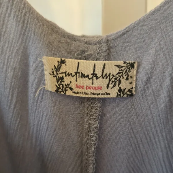 Free People Light Gray/dusty Purple Layered Flowy Tank Top - Image 2