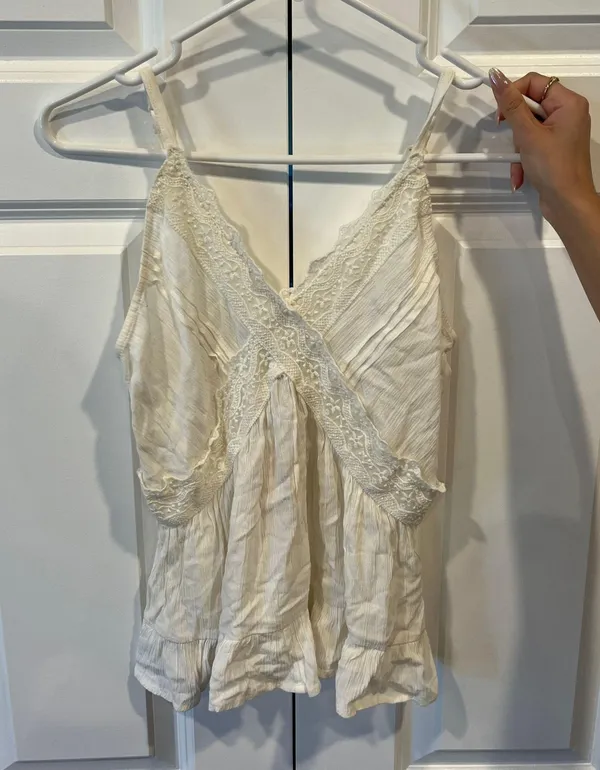 White Lace Tank Top - Image 2
