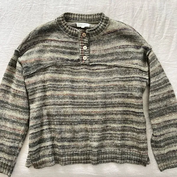 Cleo + Wolf Wool Sweater Green - Image 2