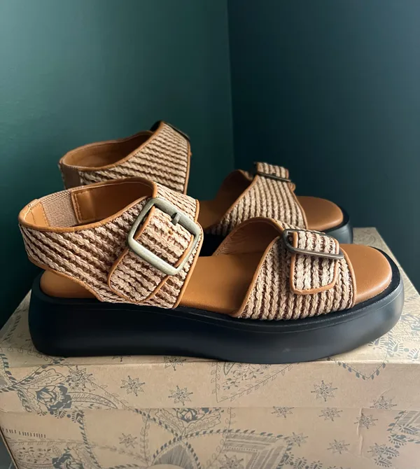 Free People Mandi Weave Platform Sandals  - Image 3