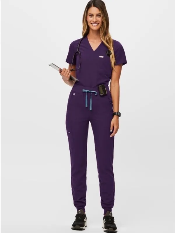 FIGS Purple Jam Two Piece Set - Image 5