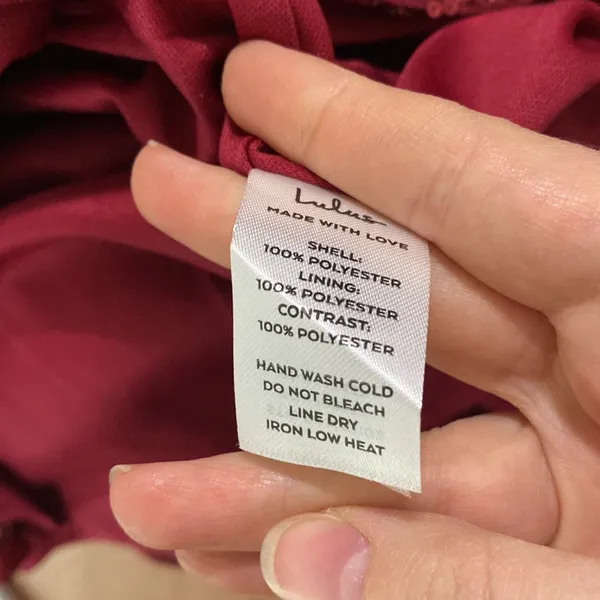 Lulus Boost Your Beauty Wine Red Sequin Strapless Bustier Midi Dress size XS - Image 14
