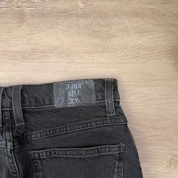 Free People We the Free Risk Taker jeans in washed black denim - Image 10